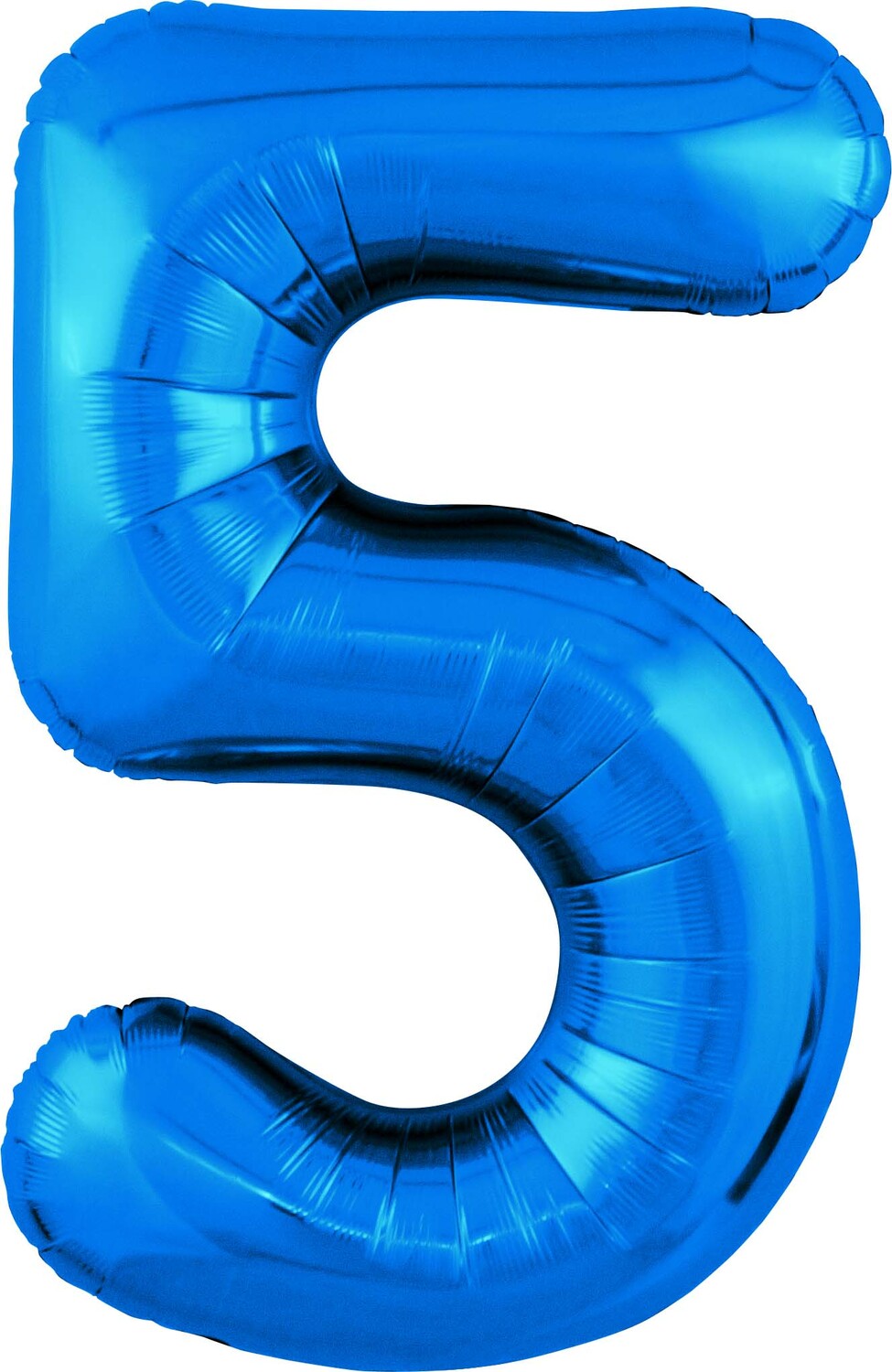 Цифра 5 синяя