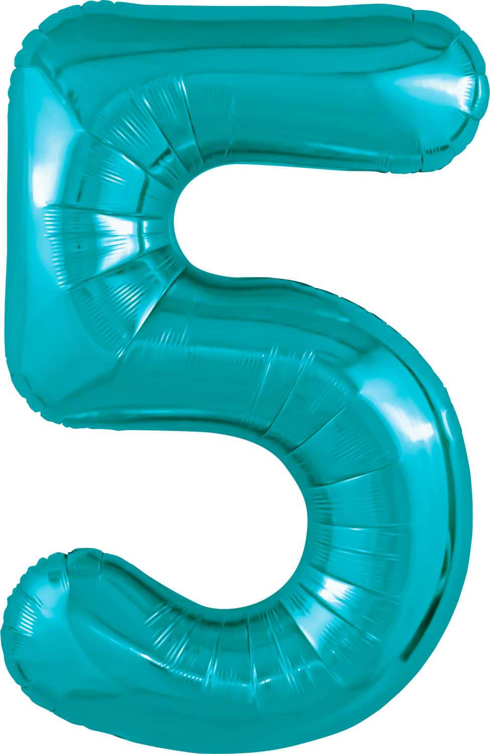 Цифра 5 бирюза