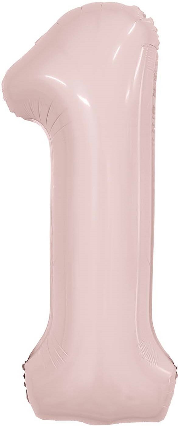 Цифра 1 пыльная роза