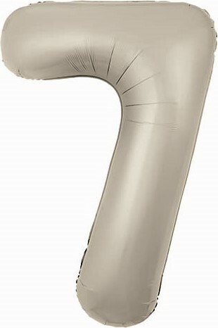 Цифра 7 бежевая