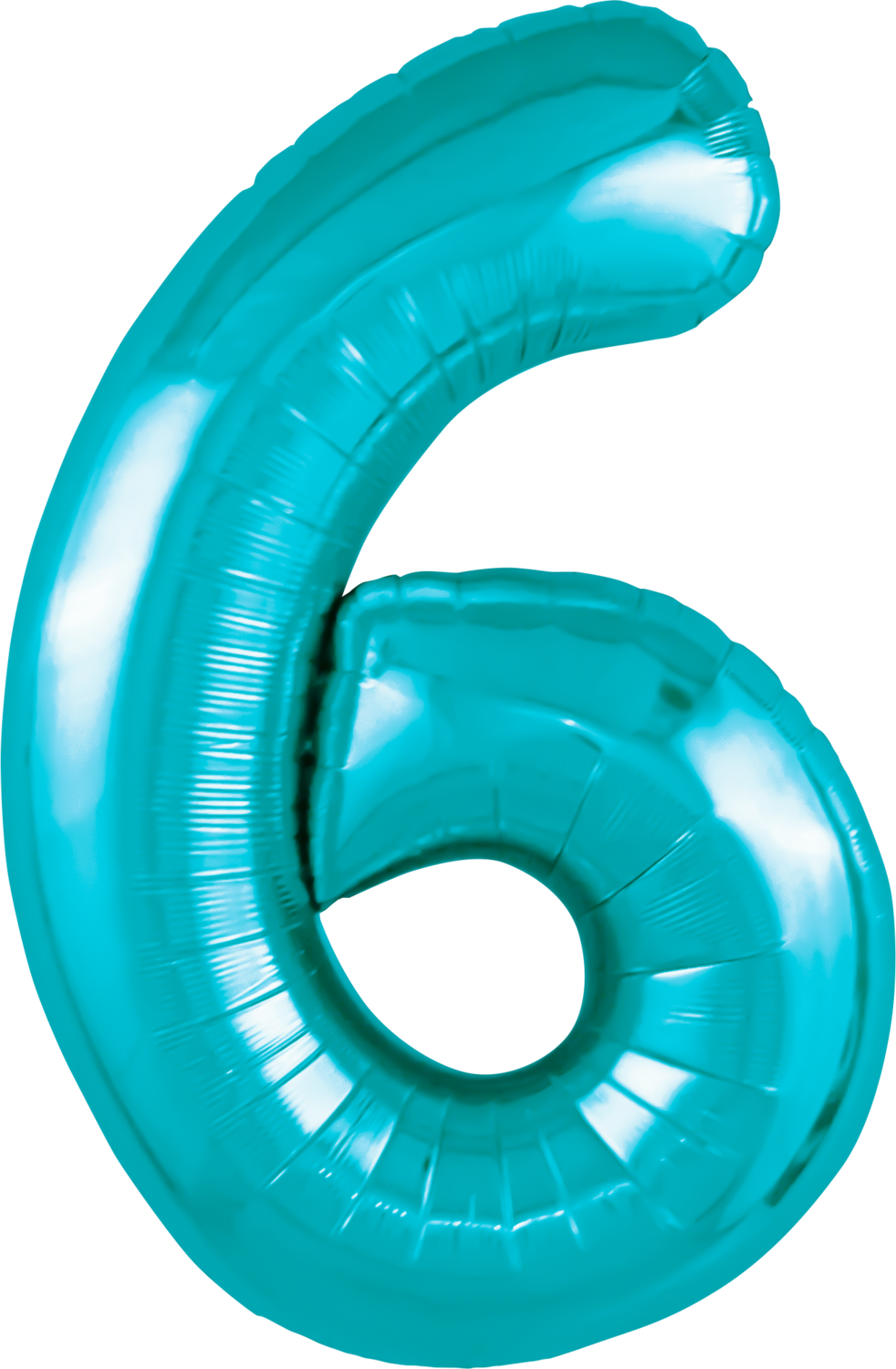 Цифра 6 бирюза