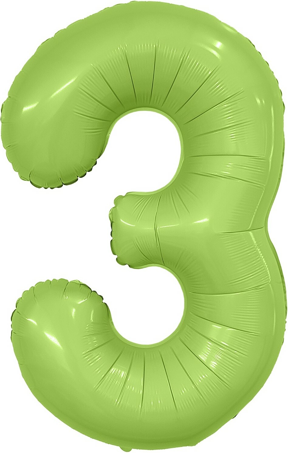 Цифра 3 салатовая