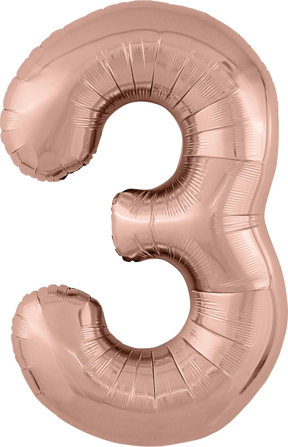 Цифра 3 Розовое золото