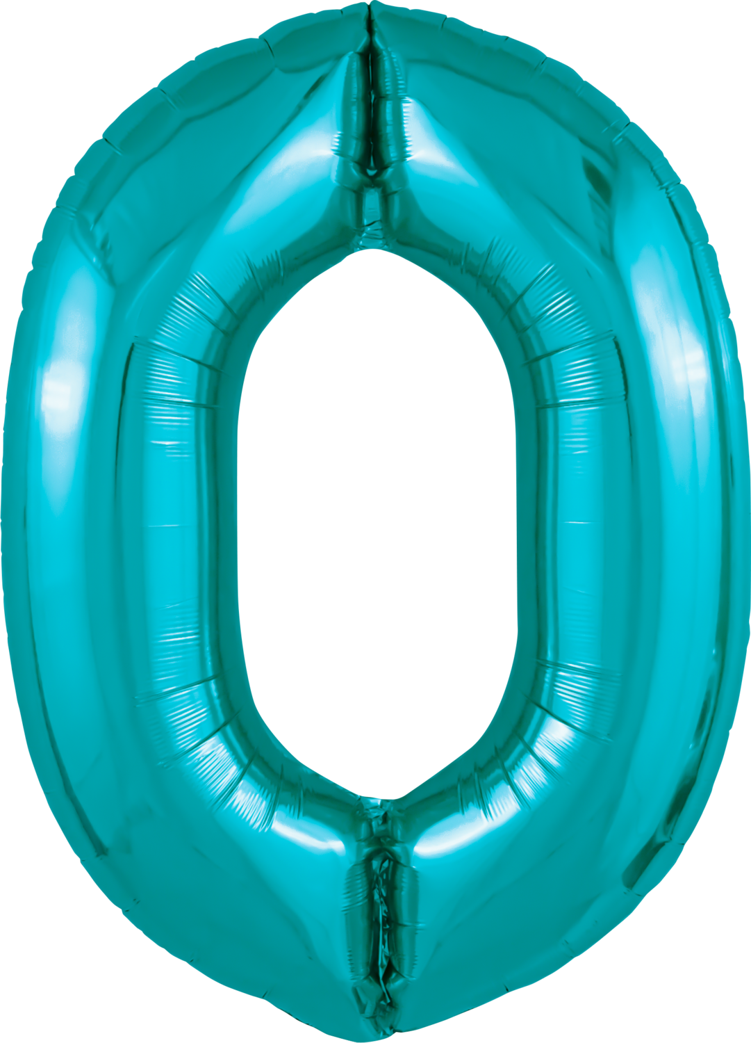 Цифра 0 бирюза