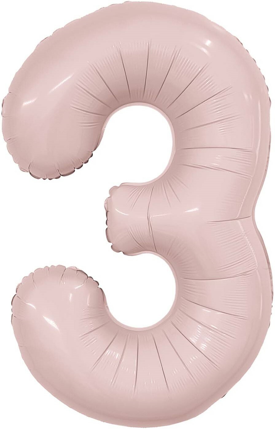 Цифра 3 пыльная роза