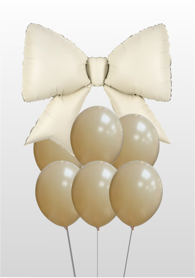 Фонтан Бант бежевый сатин